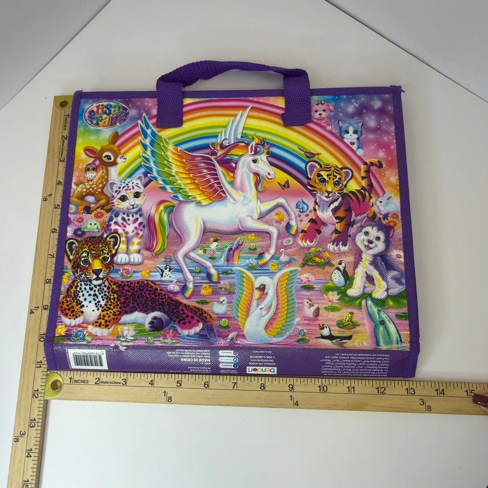 Lisa Frank Trifold Portfolio Organizer SK045 Rainbow Pegasus Leopard 2016